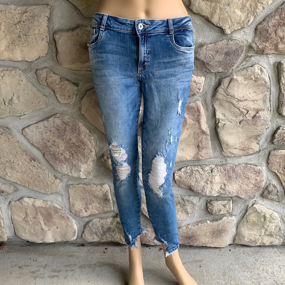 ZARA | Trafaluc Distressed Skinny Jeans